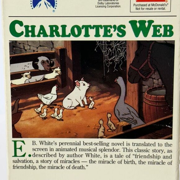 Charlottes Web VHS Movie 1973 - Picture 8 of 14
